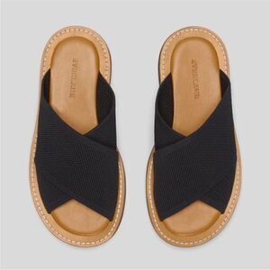 Everlane Black and Tan Sandals